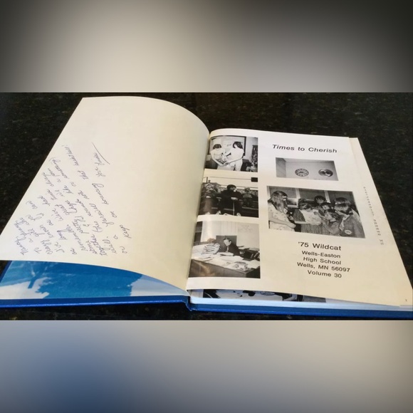 Wells-Easton Wildcats High School Year Book 1975 Wells, Minnesota - Picture 2 of 6
